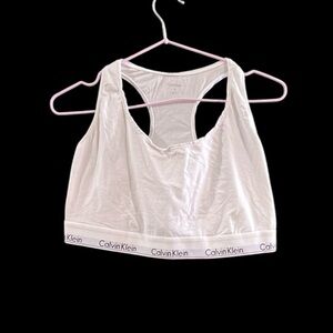 Calvin Klein White Racerback Bra - Size 2X